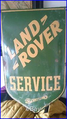 Vintage landrover enamel sign