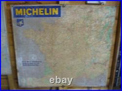 Vintage michelin tin map, not enamel sign, michelin metal map france, WORLD POST