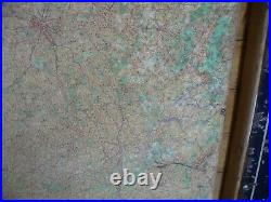 Vintage michelin tin map, not enamel sign, michelin metal map france, WORLD POST
