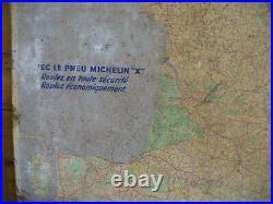 Vintage michelin tin map, not enamel sign, michelin metal map france, WORLD POST
