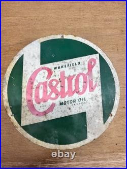Vintage original Castrol tin sign not ENAMEL by cowling