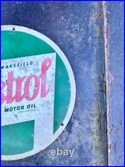 Vintage original Castrol tin sign not ENAMEL by cowling