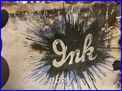 Vintage original enamel large Stephens Ink Advertising Sign