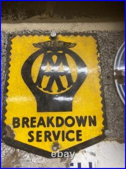 Vintage porcelain enamel advertising signs x 12 Vintage porcelain enamel advertising signs x 12