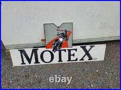 Vintage reclaimed motex Sign Motorbike Motorcycle Dealer Advertising mancave