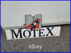 Vintage reclaimed motex Sign Motorbike Motorcycle Dealer Advertising mancave