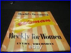 Vintage sign, not enamel sign, worldwide shipping
