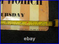 Vintage sign, not enamel sign, worldwide shipping