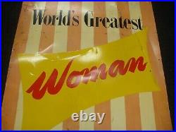 Vintage sign, not enamel sign, worldwide shipping