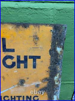Vintage tin enamel Royal Daylight Oil sign
