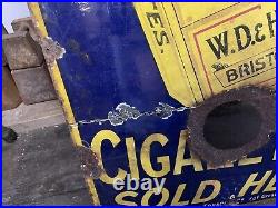 Vintage wills gold flake cigarettes enamel sign