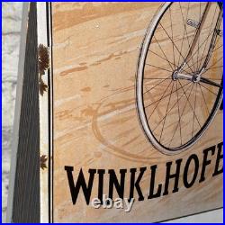 WANDERER Enamel Sign 19.3x12.6 (49x32cm) Rare Vintage Bike Showroom Metal Decor WANDERER Enamel Sign 19.3x12.6 (49x32cm) Rare Vintage Bike Showroom Metal Decor