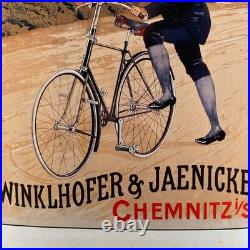 WANDERER Enamel Sign 19.3x12.6 (49x32cm) Rare Vintage Bike Showroom Metal Decor WANDERER Enamel Sign 19.3x12.6 (49x32cm) Rare Vintage Bike Showroom Metal Decor