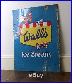 Walls Ice Cream Metal Sign Not Enamel Mancave Collectable Vintage