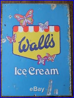 Walls Ice Cream Metal Sign Not Enamel Mancave Collectable Vintage