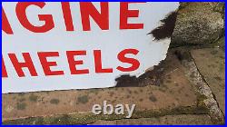 Warning Official Notice Vintage Original Enamel Sign Warning Official Notice Vintage Original Enamel Sign