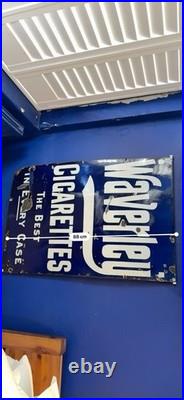 Waverley Cigarettes The Best in Every Case Original Enamel Sign 60x88cm Large