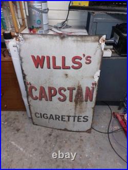 Wills Capstan Enamel Cigarette Sign 3ftx2ft Vintage Old Memrobilia Mancave Garag Wills Capstan Enamel Cigarette Sign 3ftx2ft Vintage Old Memrobilia Mancave Garag