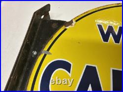 Wills Capstan Vintage Double Sided Enamel Sign