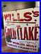 Wills_Gold_flake_cigarettes_enamel_vintage_sign_In_red_white_Corrosion_visible_01_hch