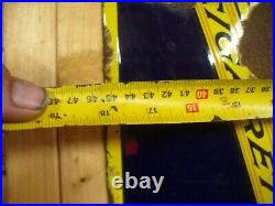 Wills cigarettes enamel sign, vintage sign, 3 foot sign WILL POST, WORLDWIDE POST