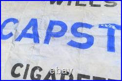 Wills's Capstan Cigarettes Advertising Canvas Banner Poster Sign Vintage enamel