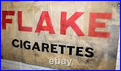 Wills's Gold Flake Cigarettes advertising banner poster sign vintage enamel