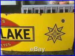 Wills's Gold Flake Vintage Enamel Advertising Sign Single sided