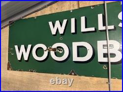 Wills's Woodbines Vintage Enamel Cigarette Sign