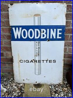 Woodbine Cigarettes vintage enamel sign