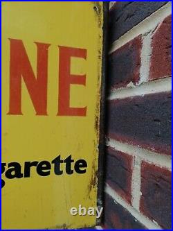 Woodbine, Large double sided vintage enamel advertising sign