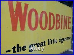 Woodbine, Large double sided vintage enamel advertising sign