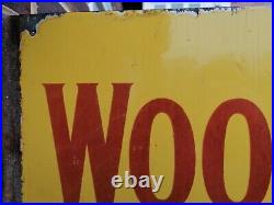 Woodbine, Large double sided vintage enamel advertising sign