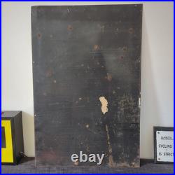 Woodbine Vintage Enamel Sign Antique Old Advert Yellow Man Cave Cigarette Brand